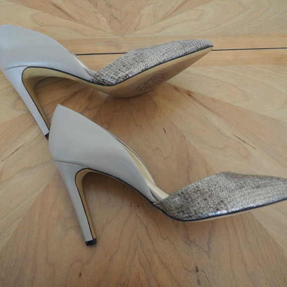 Vince Camuto Beige Snake Skin Pumps - Picture 8 of 8